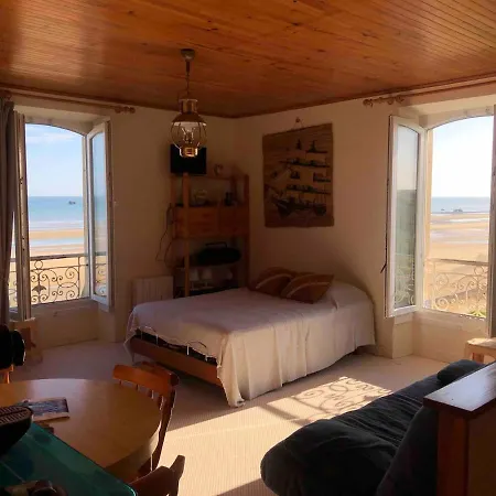 Apartment L'horizon Bleu, Front De Mer, Jardin, Parking, Wifi Asnelles